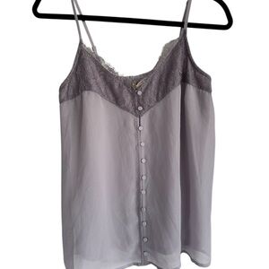 Lovestitch Lavender Lace Trim Camisole Top NWT Medium